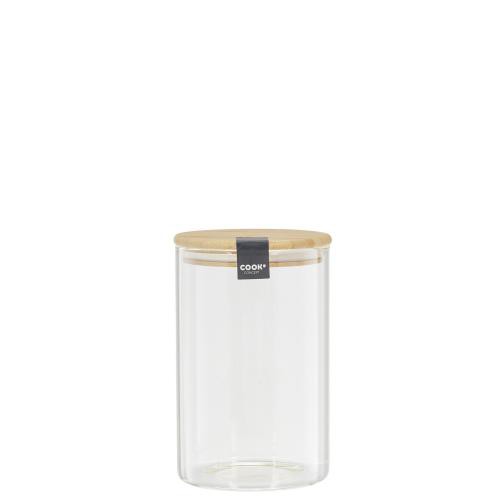 3S. x Home - Bocal en verre et bambou 1l CIGLA - Accessoires et meubles de cuisine Design