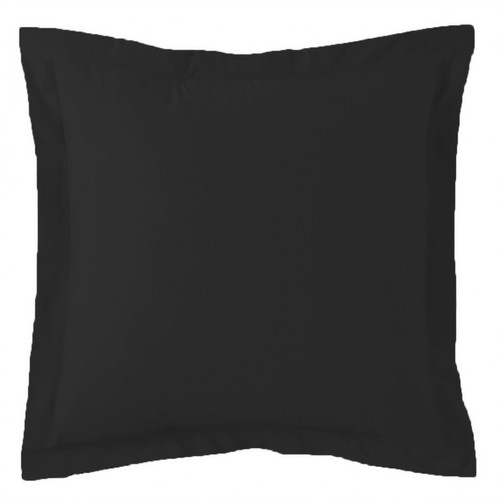 3S. x Tertio (Nos Unis) - Taie d'oreiller percale de coton TERTIO®  - Taies d oreillers traversins noir